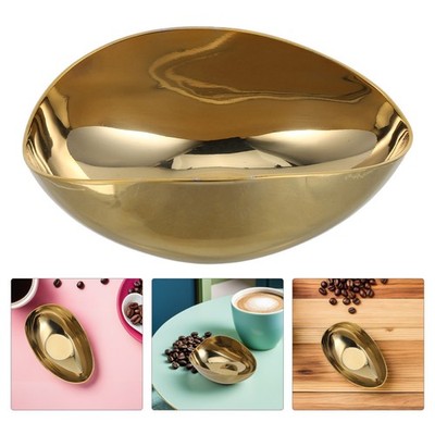 Coffee Bean Measure Stainless Steel Small Sauce Dishes Condiment Bowls Gravy