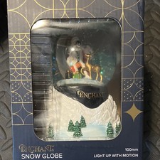 ENCHANT Light Up Motion Snow Globe Santa Claus Reindeer Christmas Multicolor