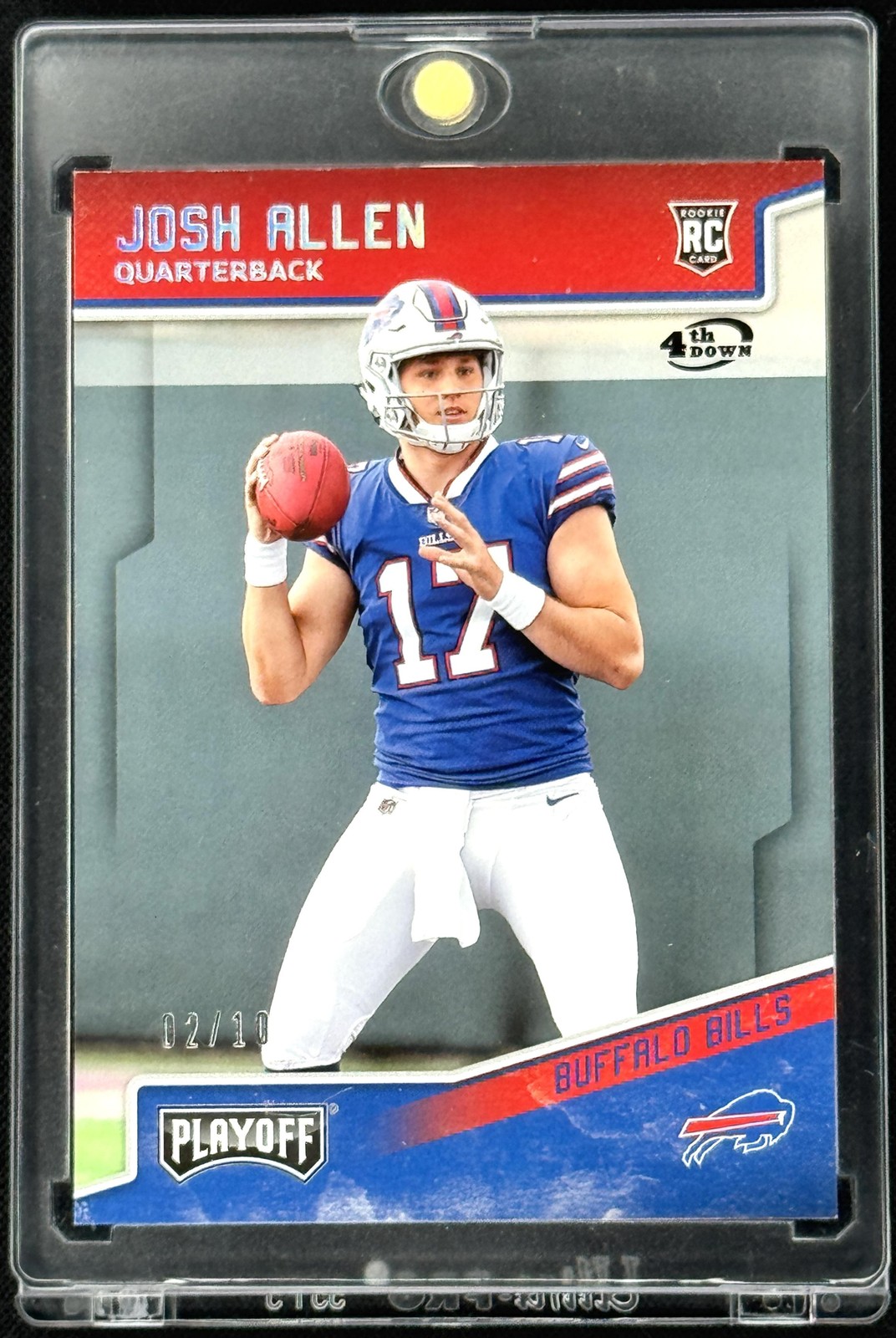 Josh Allen Panini Playoff #205 Autograph-4th Down