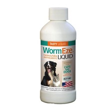 Durvet WormEze Liquid Canine  Feline Antihelmintic, 8 oz One Size, White