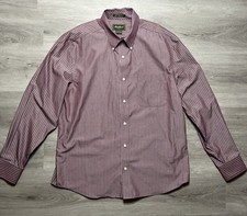 Eddie Bauer Men s Dress Shirt Large Stain Resistant Wrinkle-Free
