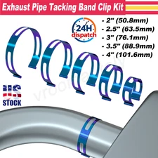 Exhaust Pipe Tacking Band Clamp-On For Welding Fabrication  2" 2.5" 3" 3.5" 4"