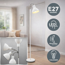 Stehleuchte Industrial Design Stehlampe Standleuchte Stand Lampe Metall 1-flammi