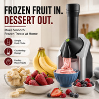 Ice Cream Maker Frozen Fruit Dessert Machine Sorbet Yoghurt Maker UK Plug