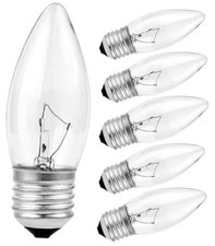 40W Incandescent Torpedo Tip Chandelier - ge Light Bulbs 40 watt, E26