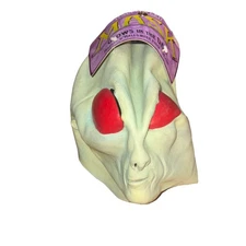 Vintage ALIEN Mask - 1997 The Paper Magic Group Halloween still NEW GLOW IN DARK