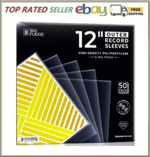 Big Fudge Vinyl Record Outer Sleeves - Clear LP Album Covers in High-Density ...