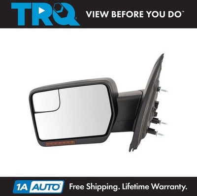 Mirror Power Heated Signal Memory Smooth Black Driver Left LH for 11-14 F150