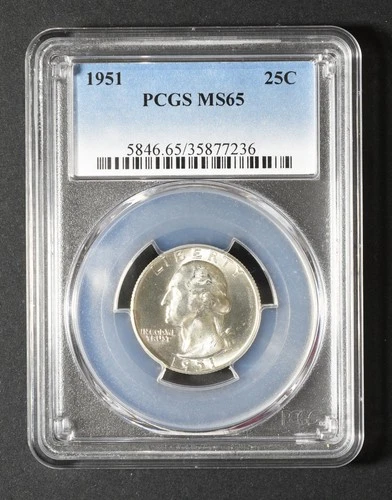 1951 Washington Quarter PCGS MS65