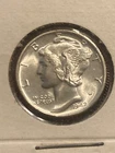 1942-S Mercury Dime, Full Split Bands, Solid Gem BU++ FSB