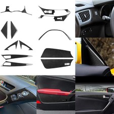 17pcs Real Carbon Fiber Full Interior Trim Kits For Hyundai Genesis Coupe 13-16
