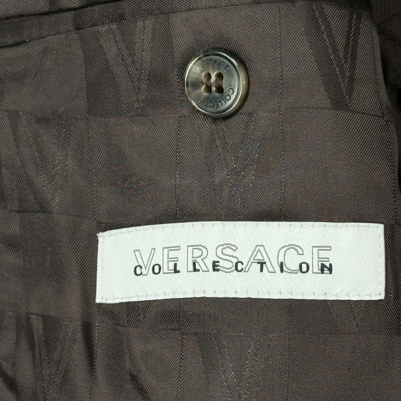 Versace Wool Blazer Jacket Classic Pinstripe Sing… - image 8