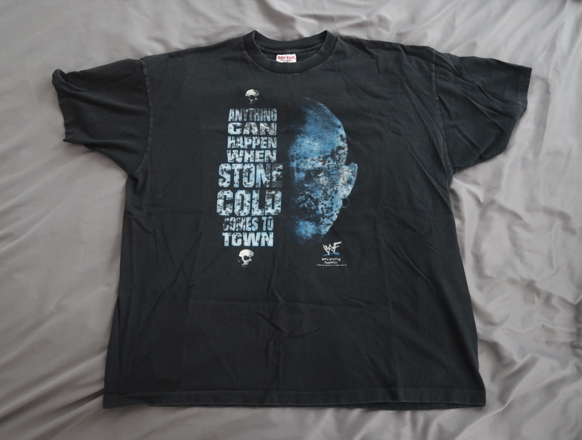 Vintage Stone Cold Steve Austin Wrestling T-shirt 1998 Titan WWF Adult XL Town