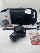 Canon Eos Rebel T5 with case 16 SD card and Lense
