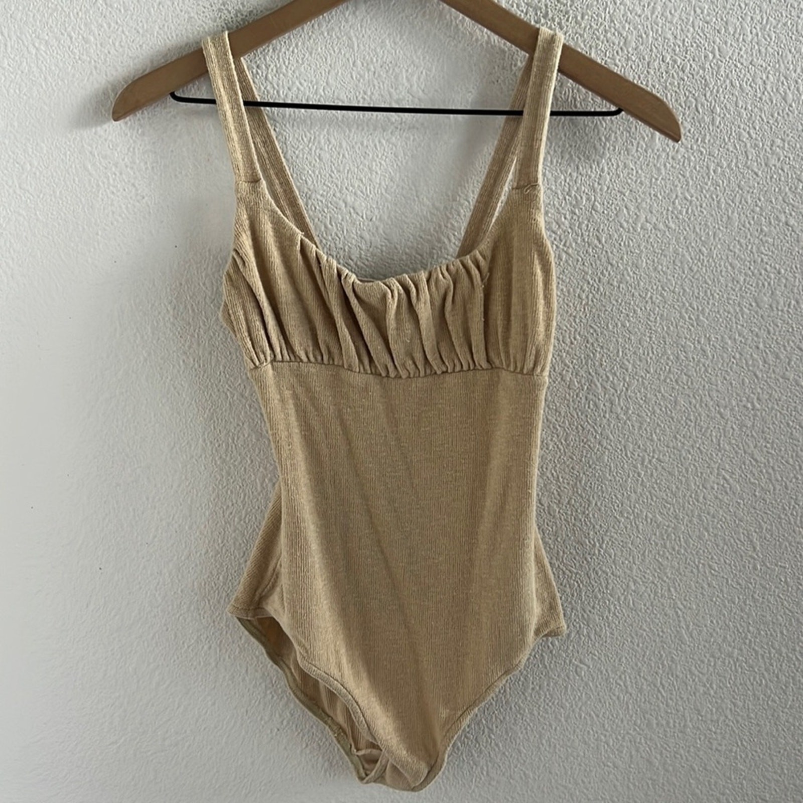 Free People Beach FP Beach Textured Babydoll Bodysuit Top XS