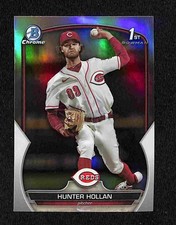 2023 Bowman Draft - Hunter Hollan Chrome Refractor 1st Bowman #BDC-59 Reds