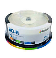 POLAROID BD-R RECORDABLE BLANK BLU-RAY DISC NEW/SEALED 25 PACK 25 GB 120 MIN