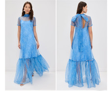 Staud Calluna Floral Organza Maxi Dress Size:XS $495 NWT