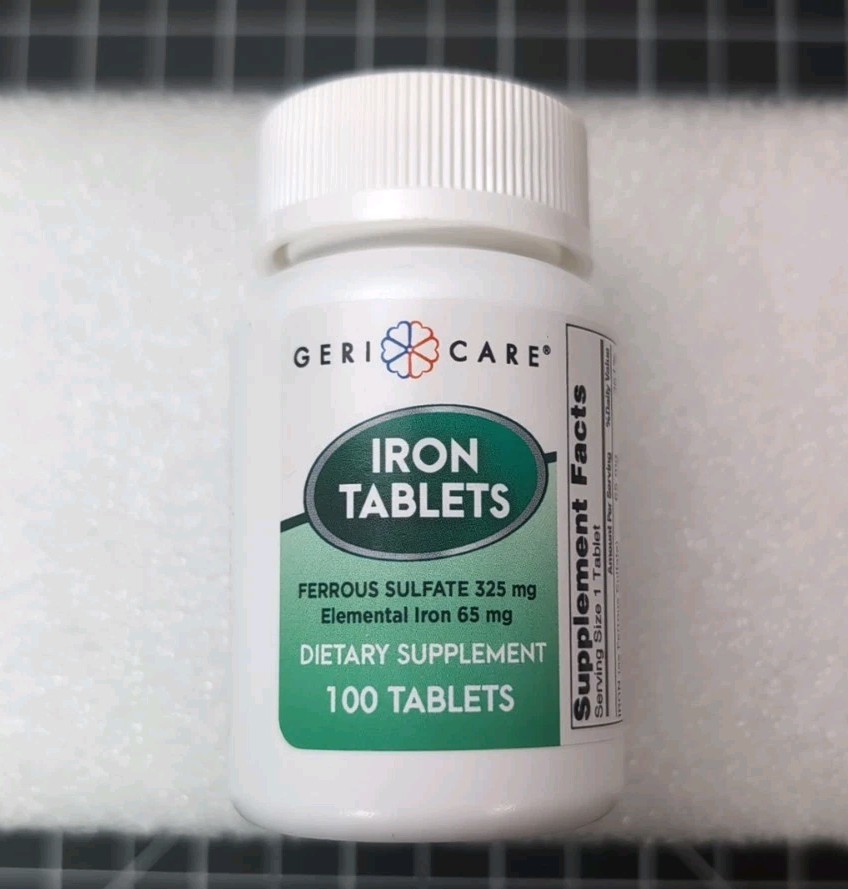New - Sealed GeriCare Ferrous Sulfate 325MG 100CT
