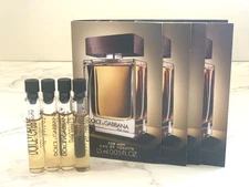 4x Dolce & Gabbana The One For Men EDT 1.5ml Vial Cologne Sample