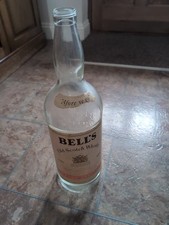 Vintage Large Bells Scotch Whisky Bottle, Embossed