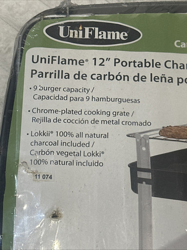 Uniflame 12 inch Portable Charcoal Grill - Picture 3 of 5