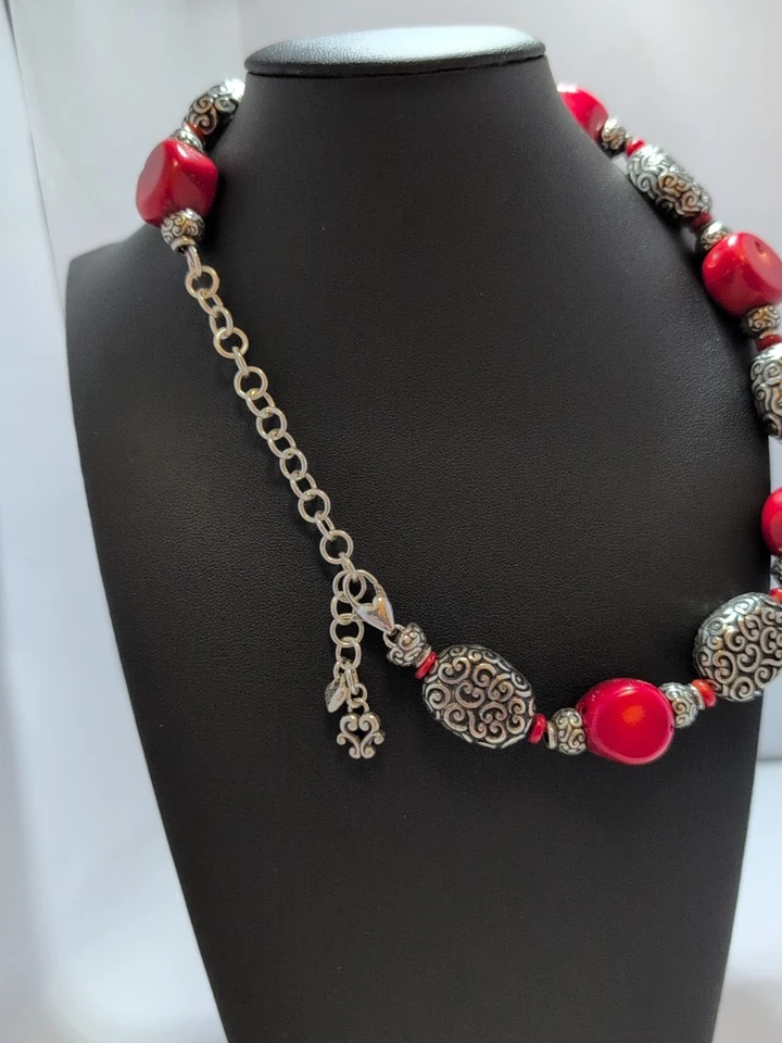 Brighton Red Full Moon Necklace and Bracelet set - Image 3 of 4