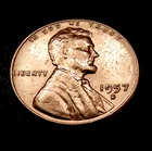1957-D  Lincoln Wheat Cent 1¢ Penny  VERY GOOD Condition  VINTAGE  FREE SHIPPING