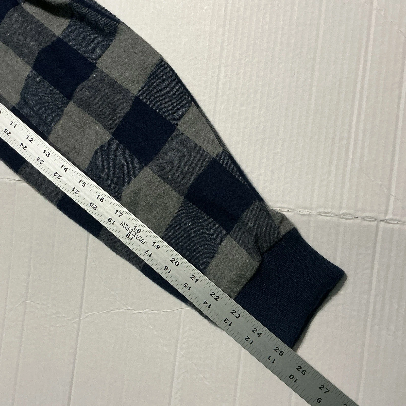 NovaMen Mens Navy Plaid Bomber Jacket M NWT - product detail image 4
