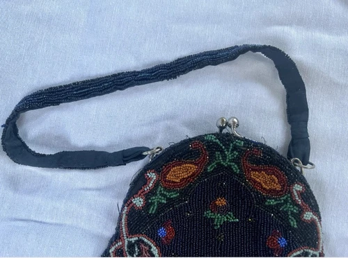 Antique Art Deco Beaded Fringe Purse - Picture 8 of 8