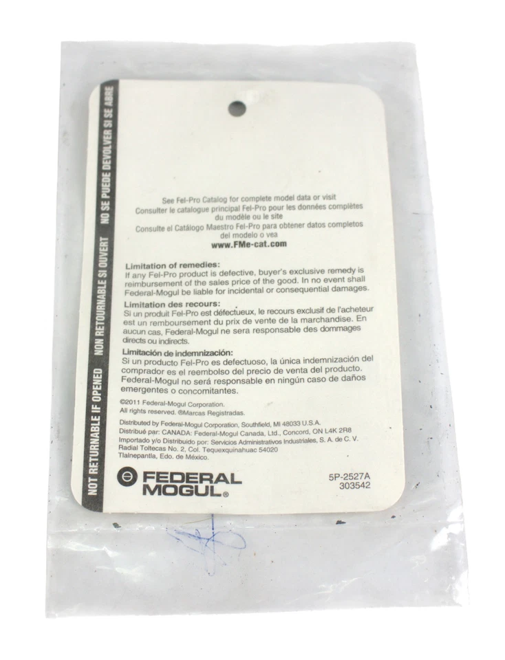 Junta de escape de válvula Fel-Pro EGR para Suzuki Grand Vitara modelo ID 1999-08 71026 Foto 2 de 4