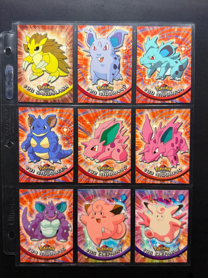 Topps Pokemon Edición Animación TV Serie 1 No Holo Lámina Azul Logo Tú Eliges Foto 4 de 4