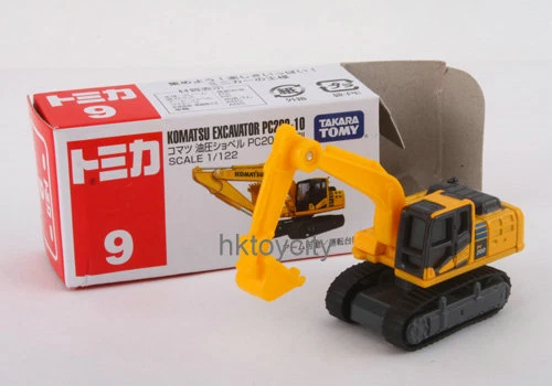 Tomica 9 Komatsu Excavator PC200-10 1/122 Diecast ModelL 439172 - Image 3 of 3