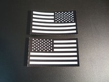 SET USA  WHITE ON IR MB FLAG solasX PATCH 3.5"X2" WITH VELCRO&reg; BRAND FASTENER
