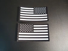 SET USA  WHITE ON IR MB FLAG solasX PATCH 3.5"X2" WITH VELCRO® BRAND FASTENER