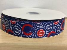 Chicago CUBS 1.5" Grosgrain Ribbon 1, 5, 10 Yard SHIP FROM USA