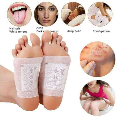 50pcs Foot Detox Pads Toxin Deep Cleansing Patches Herbal Organic Slimming Pad 