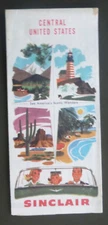 1956B Central United States road map Sinclair gas oil route 66