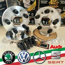 4 DISTANZIALI 16+20mm 5x100 57.1+BULLONI NERI POLO T-CROSS GOLF4 AUDI A1 A2 TT