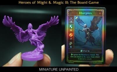 Heroes of Might & Magic III: The Board Game Model Miniature Harpy Unpainted