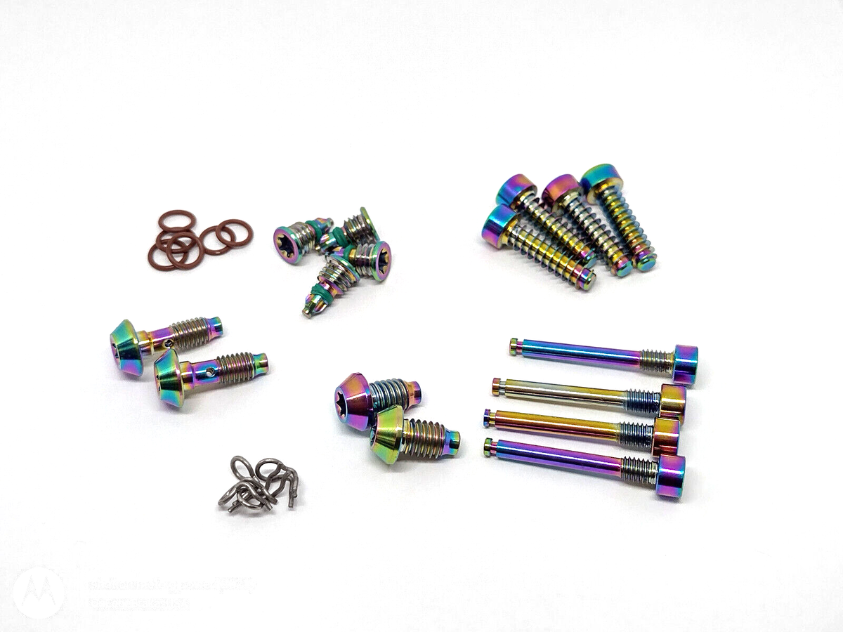 Complete Oil Slick Titanium Hardware Kit Magura MT5 MT7 Pro Complete Oil Slick Titanium Hardware Kit Magura MT5 MT7 Pro