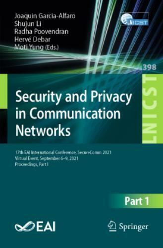 Bezpieczeństwo i prywatność w sieciach komunikacyjnych 17th EAI International Confe 6582 Korzystna popularność