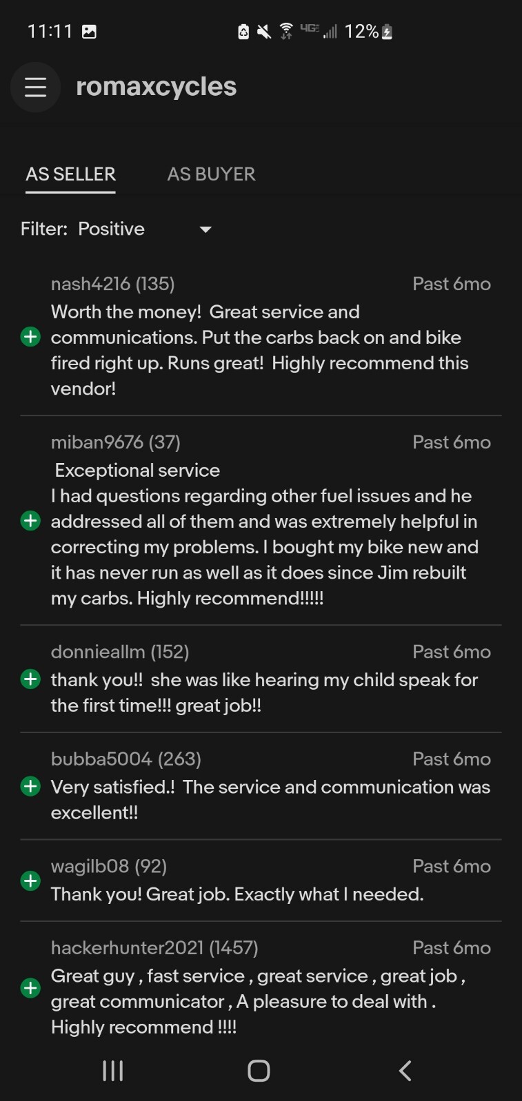 96-98 Yamaha Royal star Venture 1300 Carb Clean & Rebuild Service XVZ13 XVZ1300 