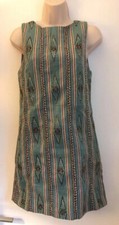 $288 Alice Olivia Striped Embroidered Beaded Dress US Size 2