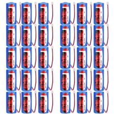 30x CR123A 3.0V 1500mAh Non-rechargeable Li-ion Battery with 2.54 White Plug New