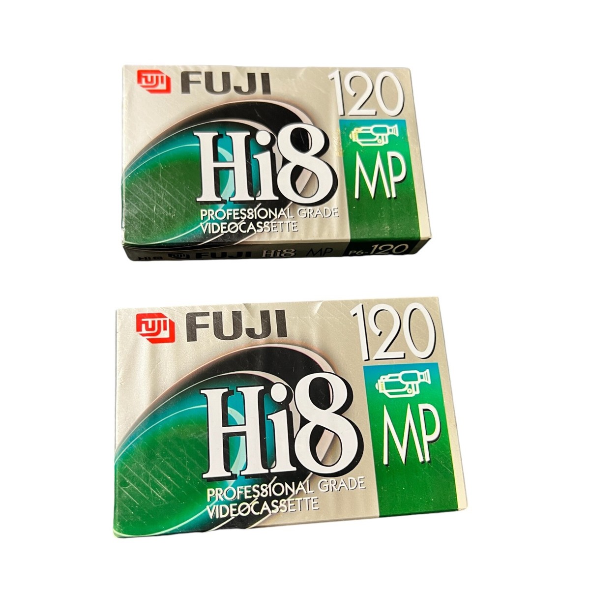 2 FujiFilm HI8 MP P6-120 Professional Grade Video Cassette Blank