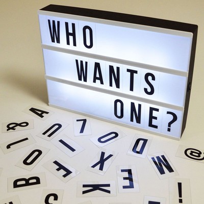 A4 USB Led Light Letter Box Sign 