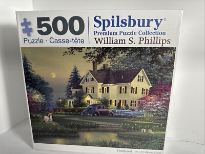 Spilsbury 500 pc puzzle - courtyard by William S. Phillips - NEW