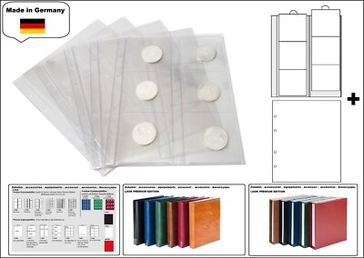 1-Münzhüllen-6-Fächer-Münzen-bis-70-mm-+-weiße-ZWL-PREMIUM-LOOK 1-7390-S