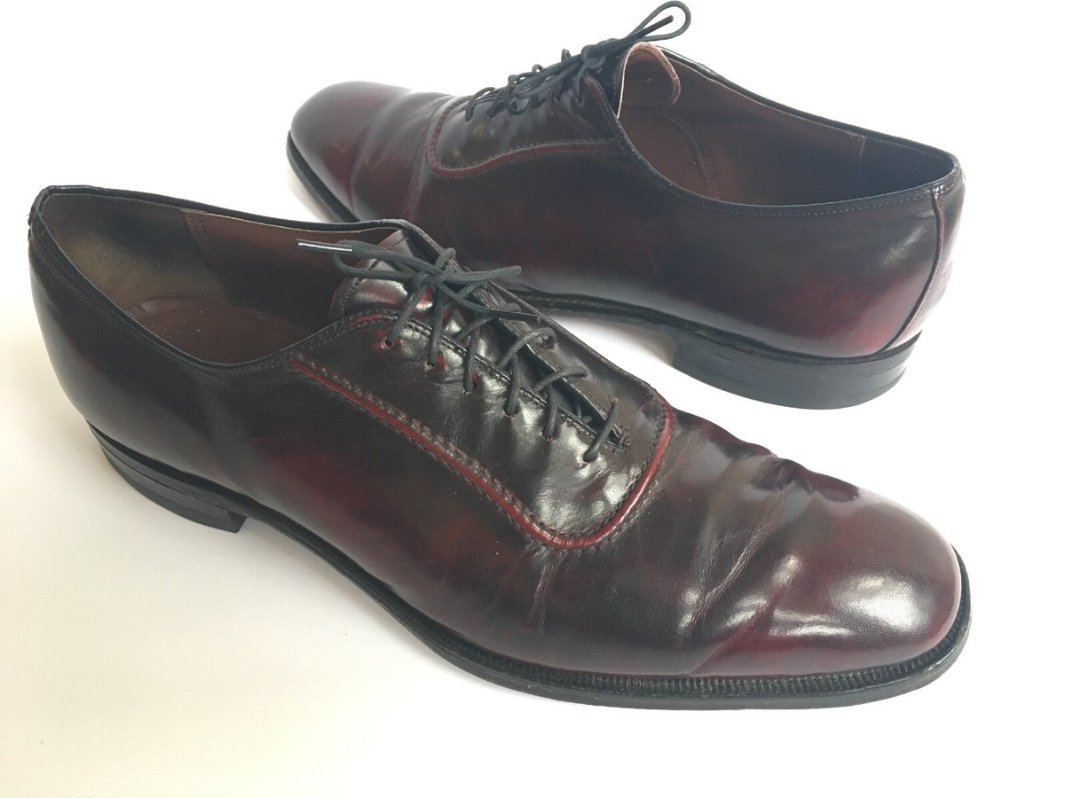Johnston & Murphy Mens US 11.5 D Burgundy Dress Shoe Leather  display picture 1